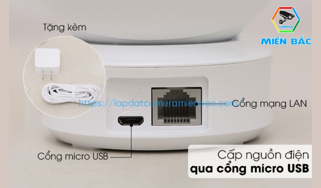 Camera Ezviz CV246 2.0MP được trang bị cổng sạc Micro USB