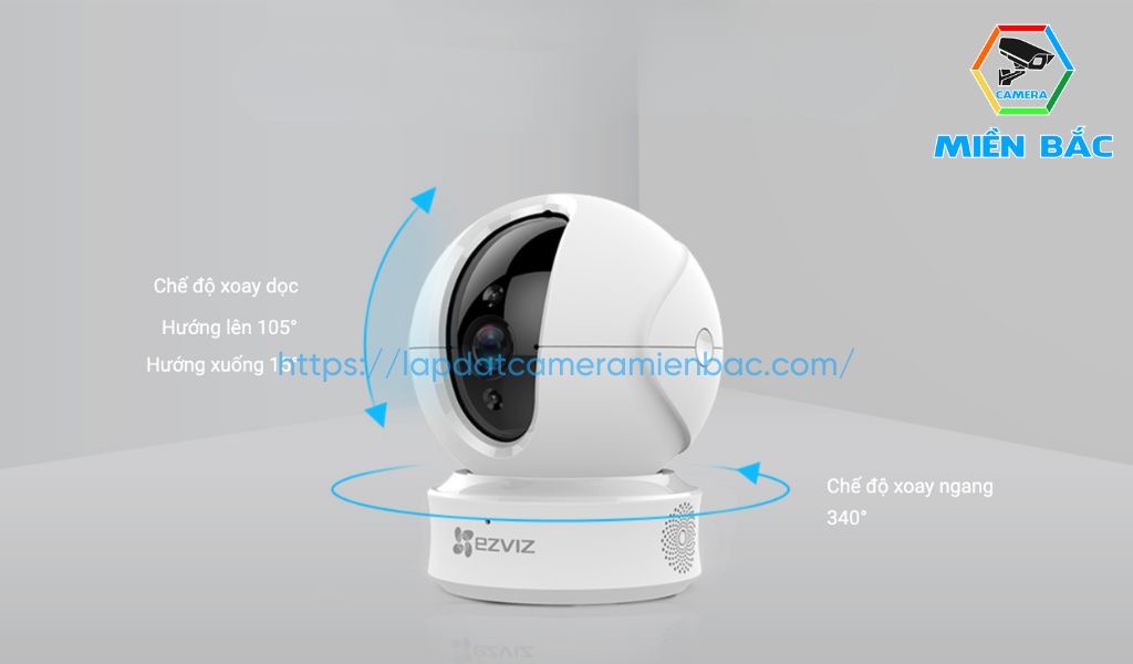 Camera Ezviz CV246 4.0MP có khả năng quay quét 360 độ