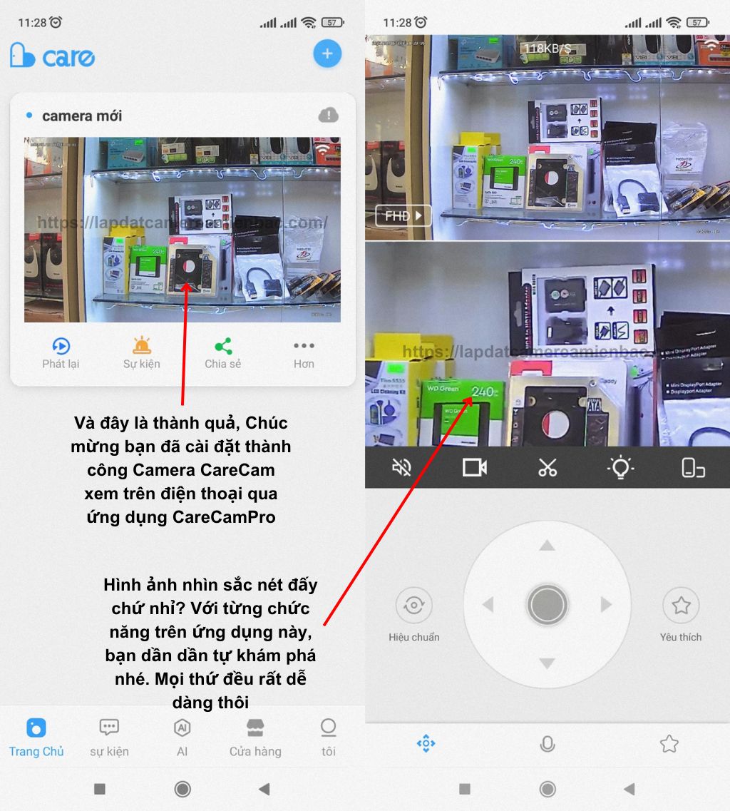 Hướng dẫn cài đặt Camera CareCam ảnh 8