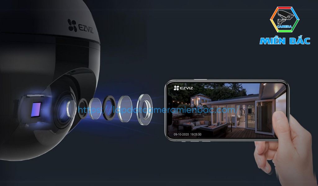 Camera Ezviz C8C 2.0MP có 3 chế độ quan sát ban đêm