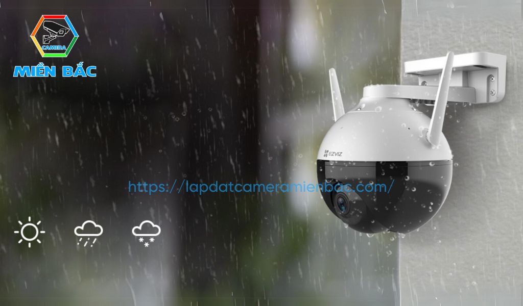 Camera Ezviz C8C 2.0MP trang bị tiêu chuẩn IP65