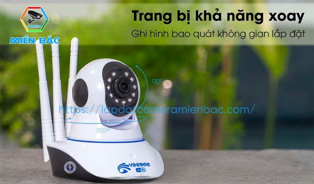 Camera WiFi Yoosee 3 râu quay quét 360 độ