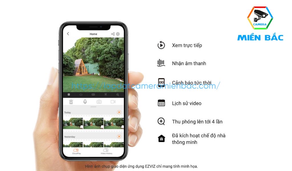 Camera Ezviz tích hợp mọi chế độ trong ứng dụng EZVIZ