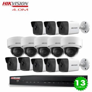 Trọn Bộ 13 Mắt Camera IP Hikvision 4.0M