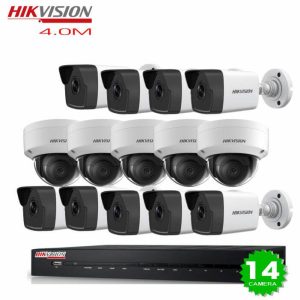 Trọn Bộ 14 Mắt Camera IP Hikvision 4.0M