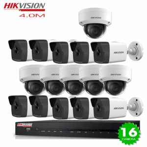 Trọn Bộ 16 Mắt Camera IP Hikvision 4.0M