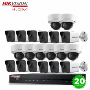 Bộ Camera 20 mắt IP Hikvision 4.0M