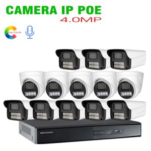 Bộ 13 Camera IP POE 4.0MP Tích Hợp Micro có màu ban đêm Fullcolor