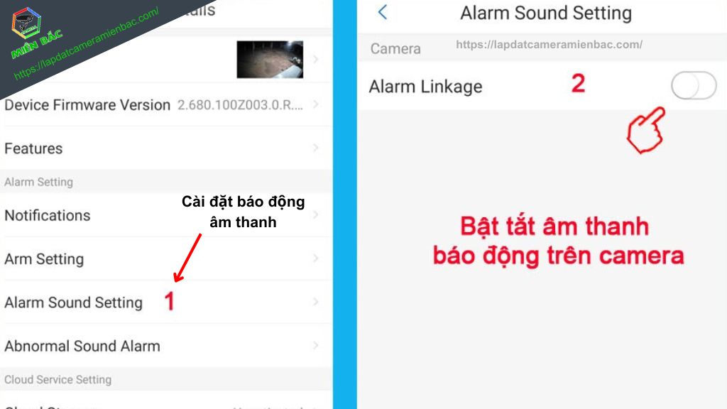 Cách sử dụng Camera Imou Ranger 2 - Bật chế độ báo động âm thanh