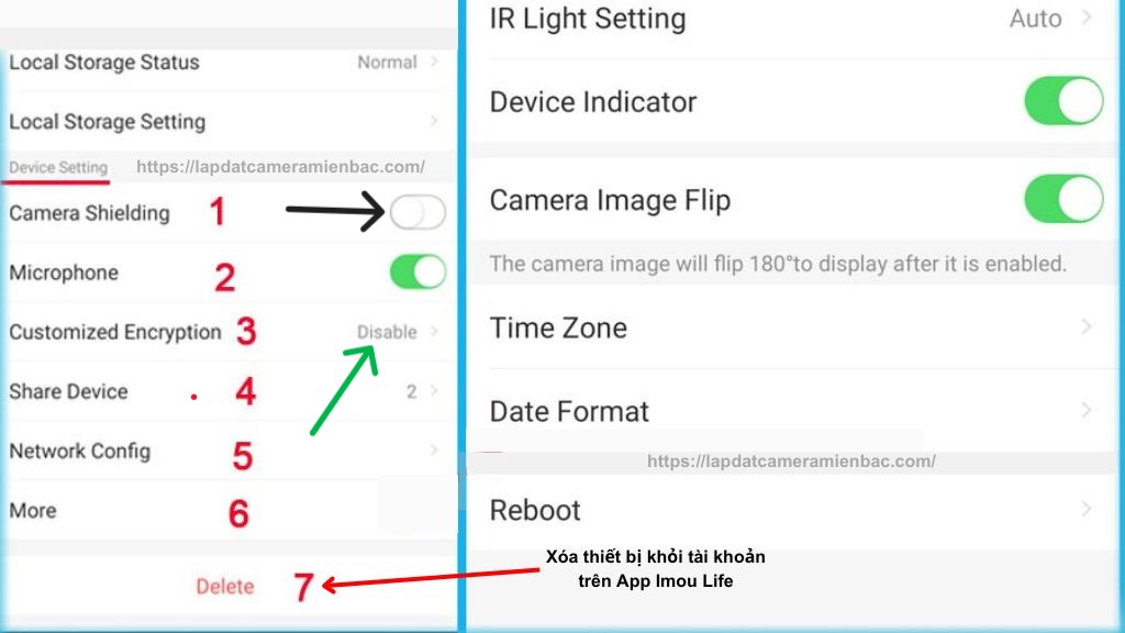 Hướng dẫn sử dụng Camera Imou Ranger 2 - Bật chế độ riêng tư và mã hóa video