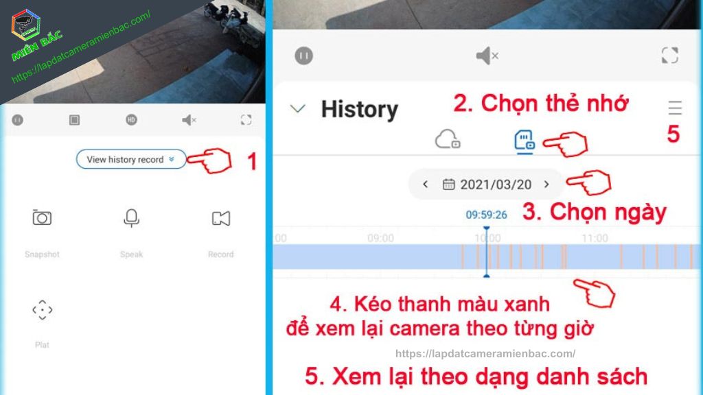 Hướng dẫn sử dụng Camera Imou Ranger 2 - Xem lại video đã lưu