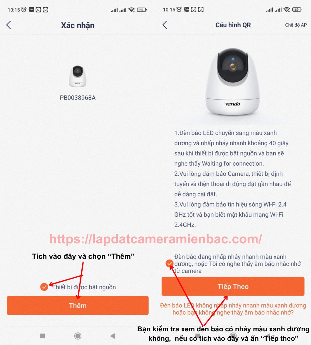Hướng dẫn Cài đặt Camera Tenda trên điện thoại 10