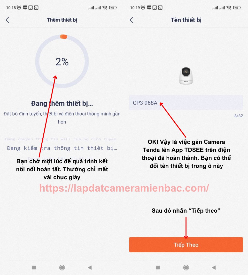Hướng dẫn Cài đặt Camera Tenda trên điện thoại 12