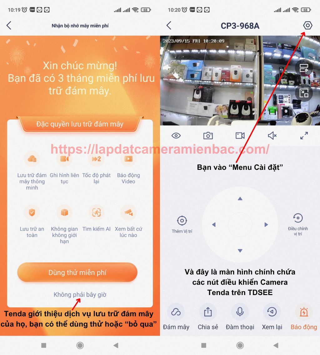 Hướng dẫn Cài đặt Camera Tenda trên điện thoại 13