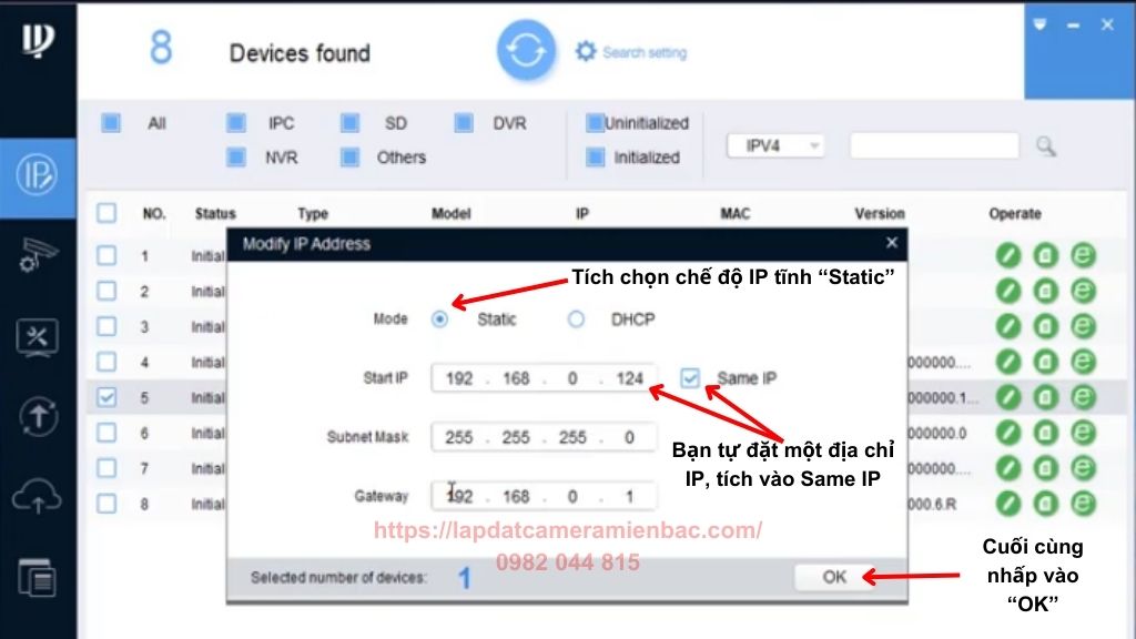 Cách đặt IP static cho Camera mou ảnh 5