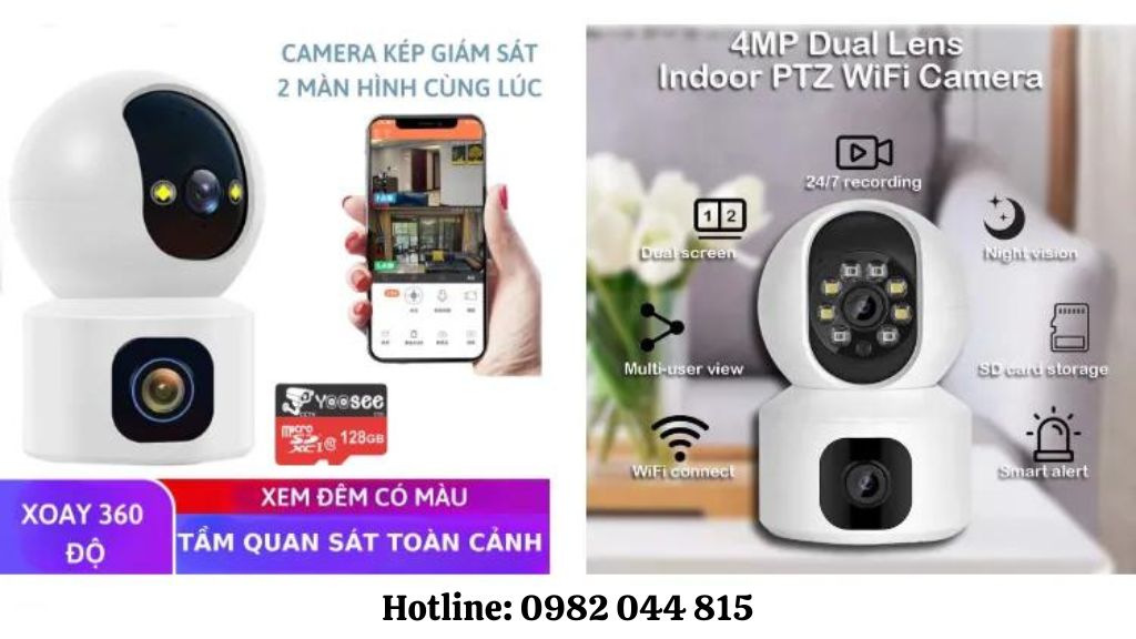 CAMERA MIỀN BẮC - Địa chỉ mua Camera WiFi Yoosee 2 Mắt chất lượng, giá tốt, bảo hành lâu dài