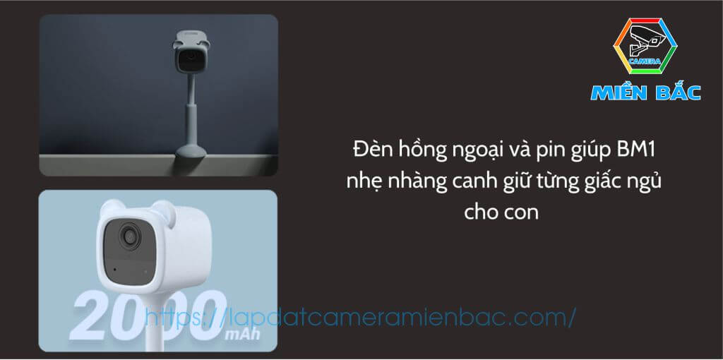 BM1 được trang bị đèn hồng ngoại để canh giữ từng giấc ngủ cho con