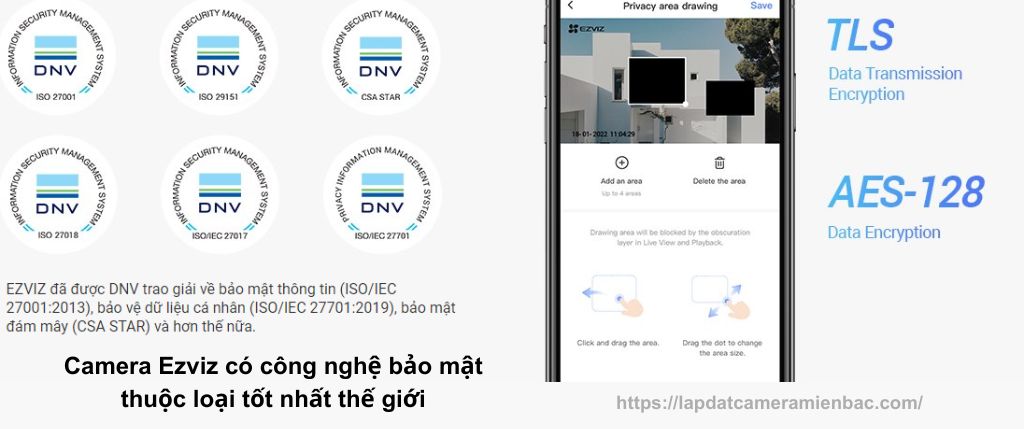 Công nghệ bảo mật thiết bị an ninh của Ezviz thuộc loại tốt nhất thế giới