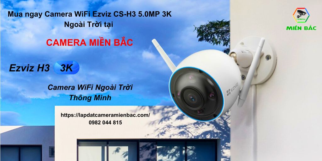 CAMERA MIỀN BẮC - Địa chỉ bán và lắp đặt Camera Ezviz CS-H3-R100-1J5WKFL chính hãng, bảo hành 24 tháng, hỗ trợ kỹ thuật chuyên nghiệp, nhiều ưu đãi khi mua hàng