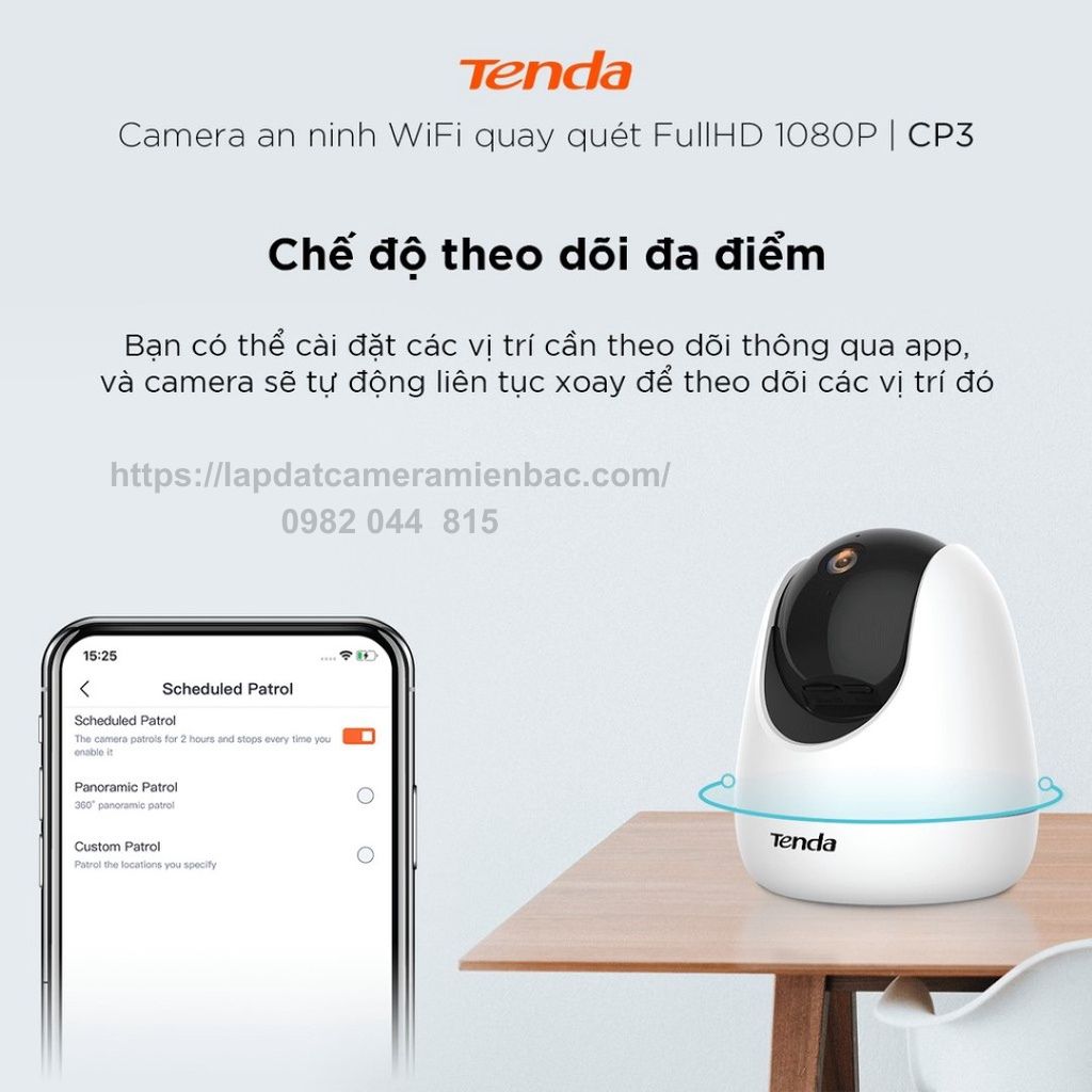 Camera WiFi Không Dây Tenda CP3 - Công cụ giám sát với tính năng hoàn hảo