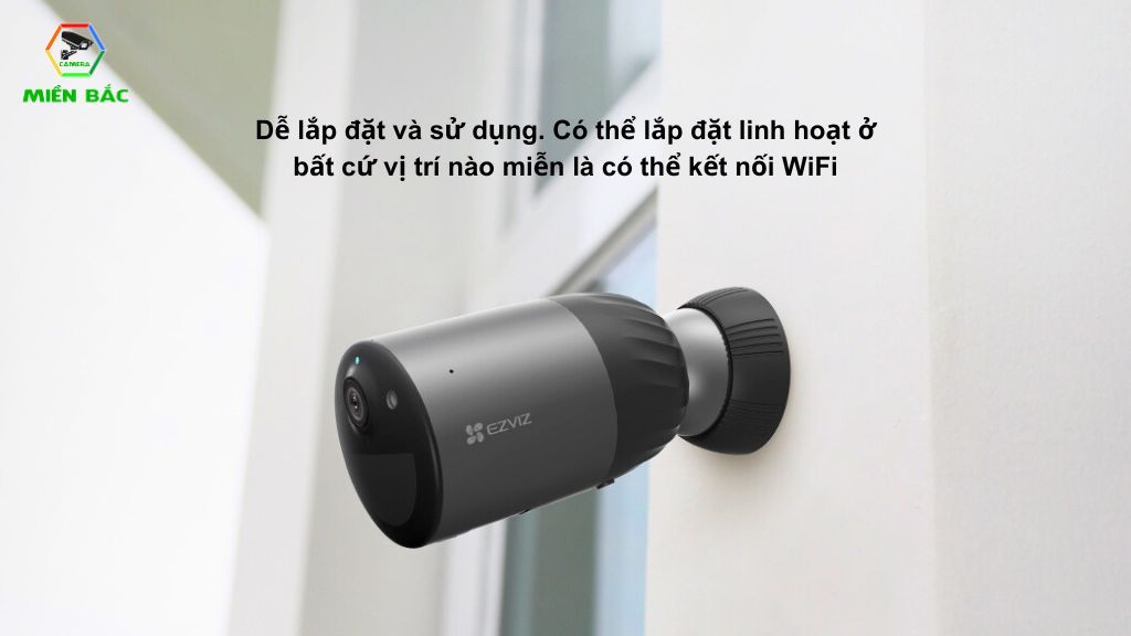 Camera WiFi pin sạc Ezviz CS-BC1C - Camera Không Dây thực thụ