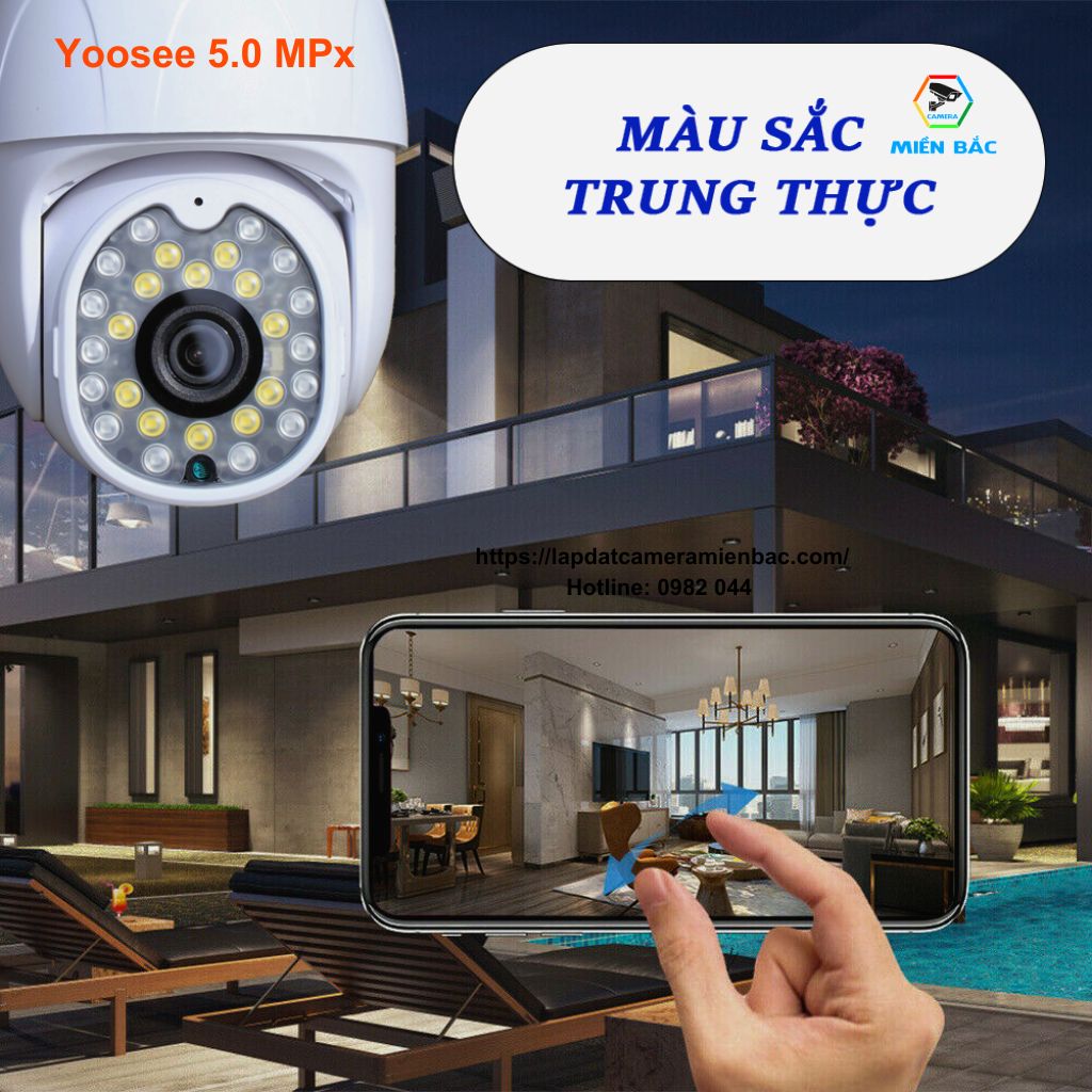 Camera Yoosee 5.0 có màu ban đêm