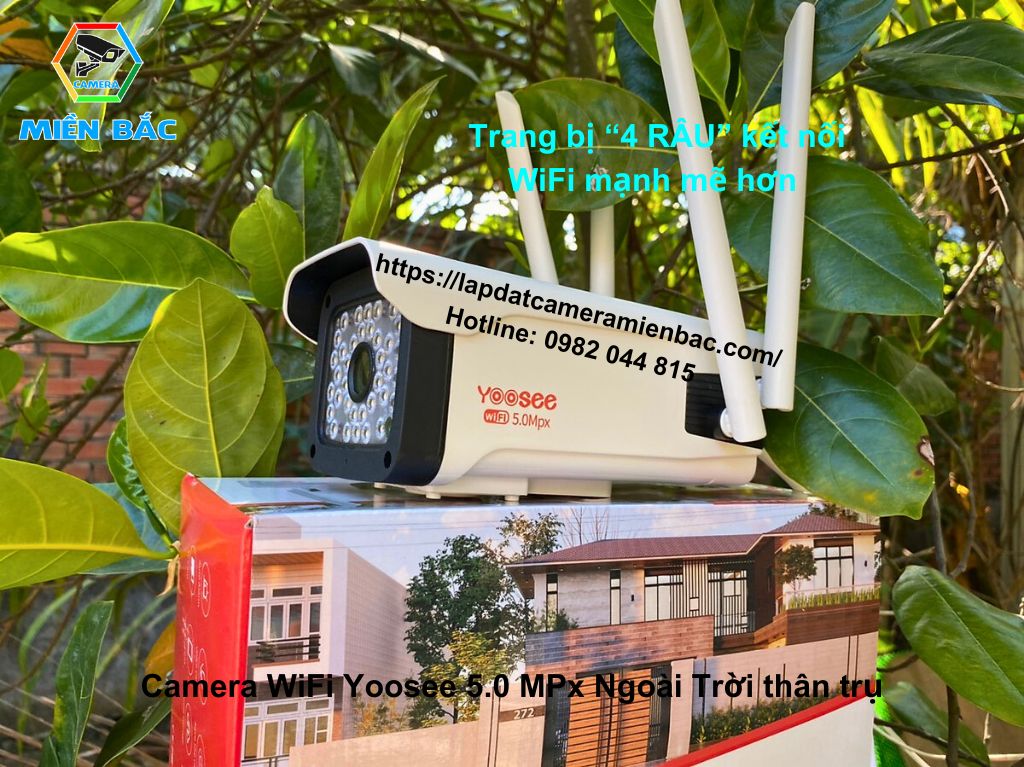 Camera Yoosee 5.0 Ngoài Trời 4 Râu