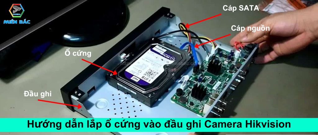 Hướng dẫn lắp ổ cứng lưu trữ vào đầu ghi hình Camera Hikvision