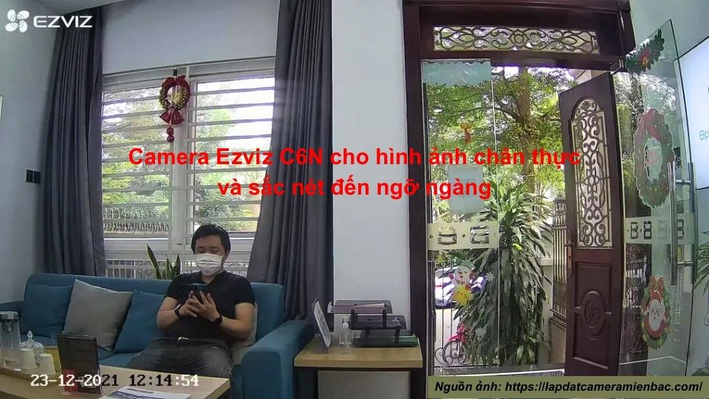 Hình ảnh ghi lại từ Camera Ezviz C6N