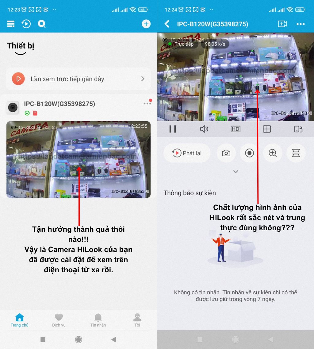Cài đặt Camera HiLook trên điện thoại ảnh 15