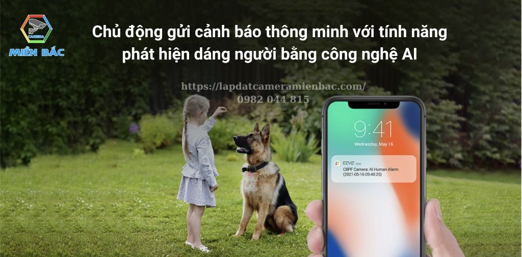 Tự động phát hiện và gửi cảnh báo thông minh nhờ tính năng phát hiện hình dáng con người của AI