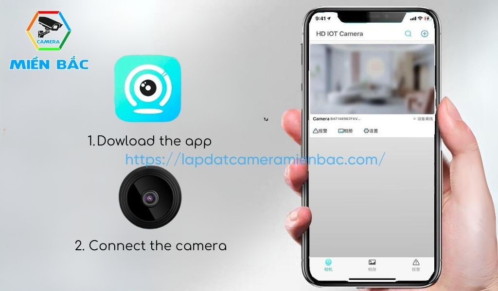 Cài đặt HD IoT camera dễ dàng, nhanh chóng