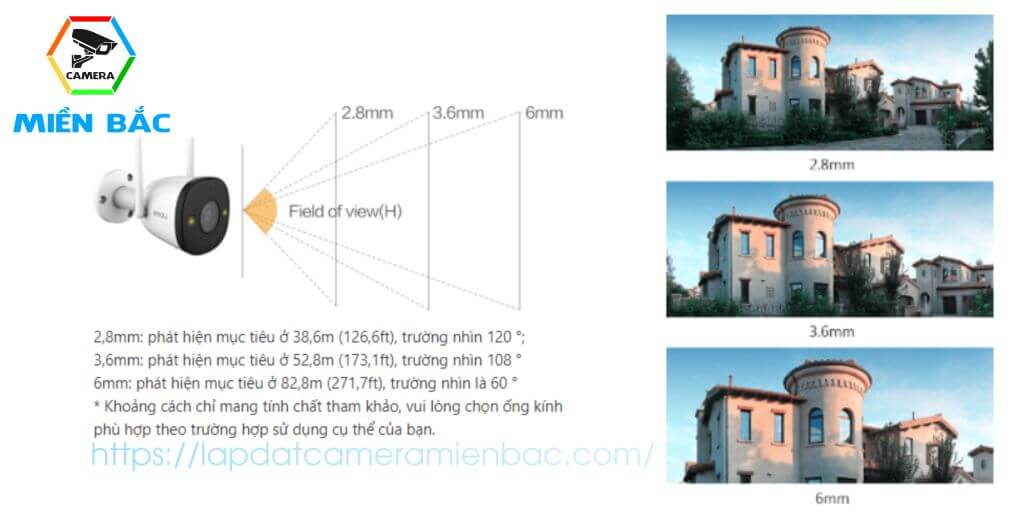 Camera Imou IPC-F42FP cung cấp 3 trường nhìn cho mọi nhu cầu quan sát