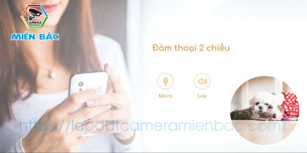 Đàm thoại 2 chiều dễ dàng, tiện lợi để kết nối với ngôi nhà