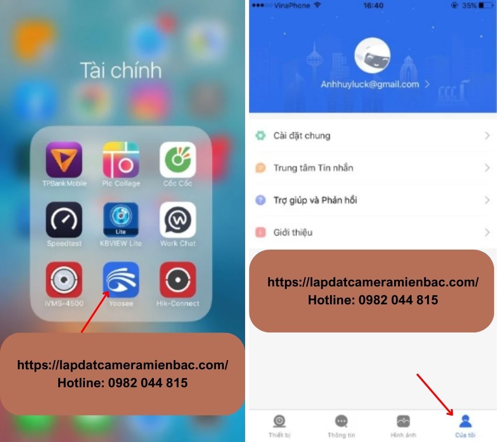 Hướng dẫn đổi mật khẩu Camera Yoosee ảnh 1