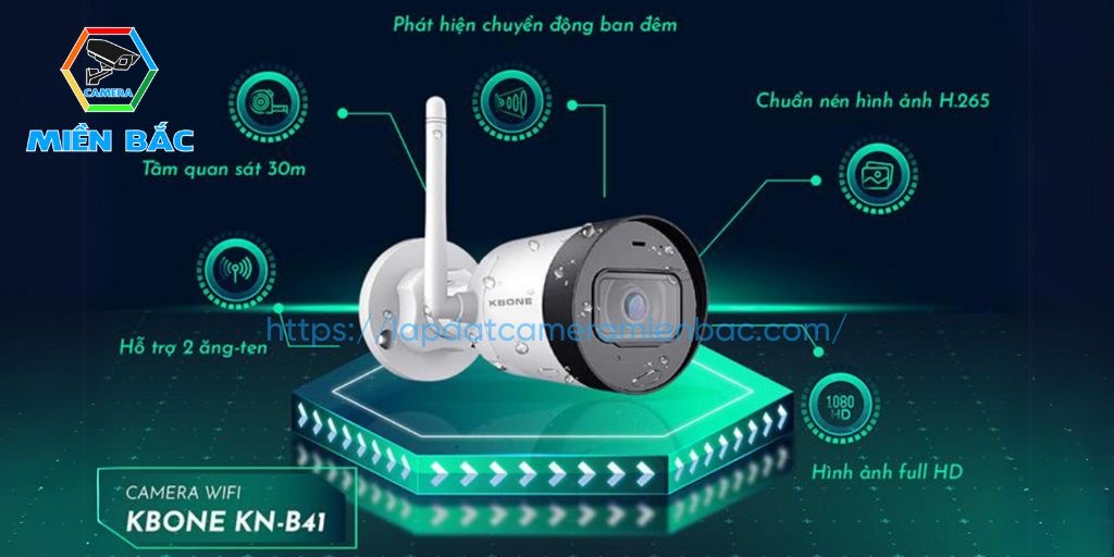 Thông tin Camera Wifi Ngoài Trời 360 KBONE KN-S45F