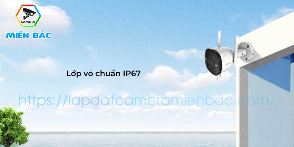 Trang bị chuẩn IP67 để Camera hoạt động bền bỉ dưới mọi thời tiết