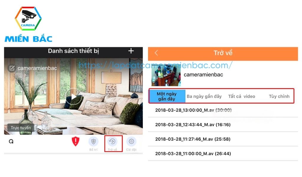 Cách sử dụng camera wifi Yoosee, xem lại video đã lưu