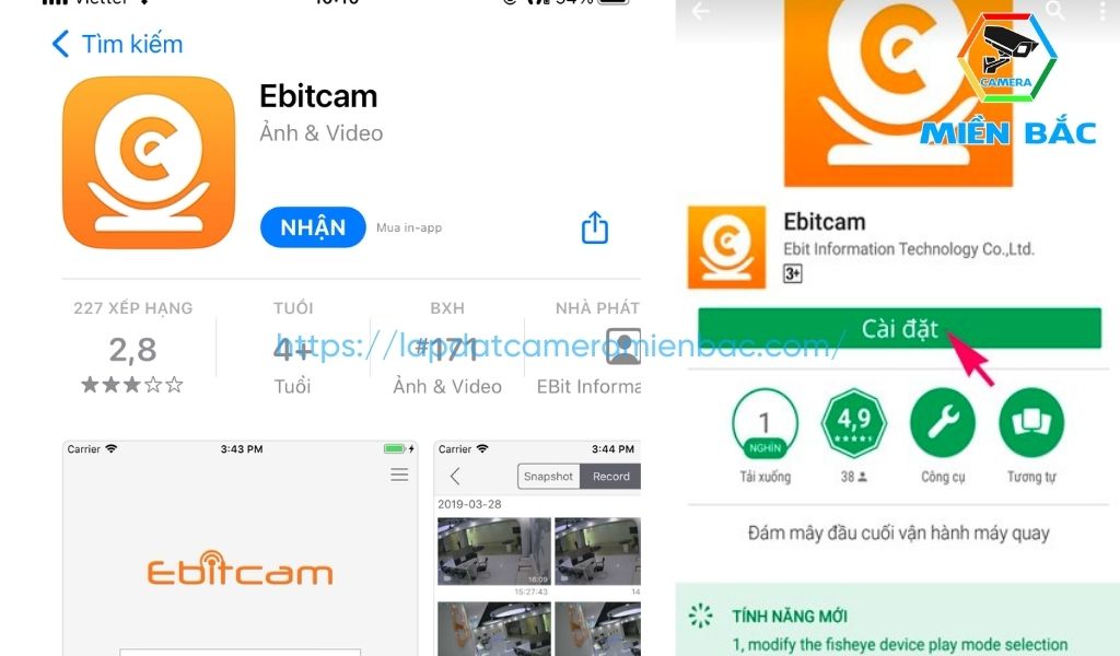 Tải ứng dụng Ebitcam