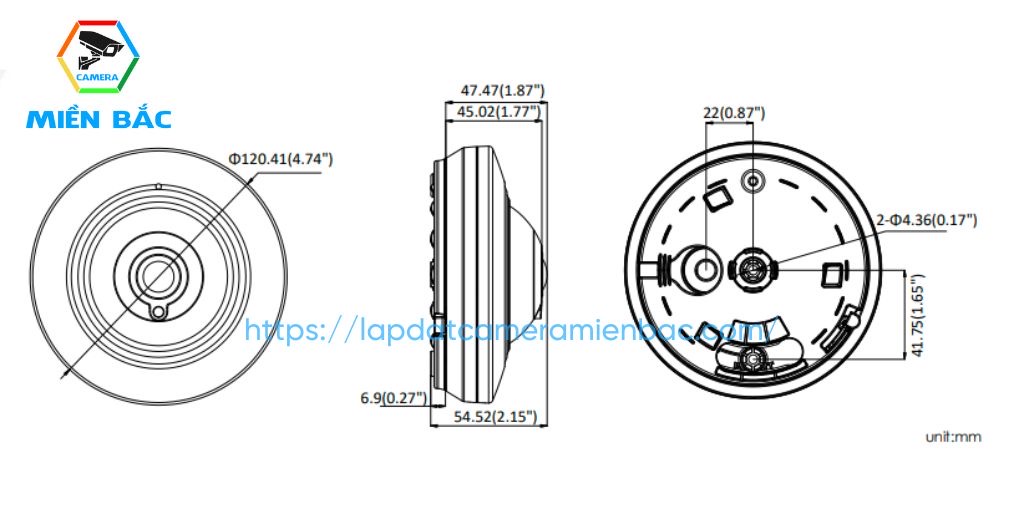 Camera Hikvision DS-2CC52H1T-FITS có thiết kế nhỏ gọn 