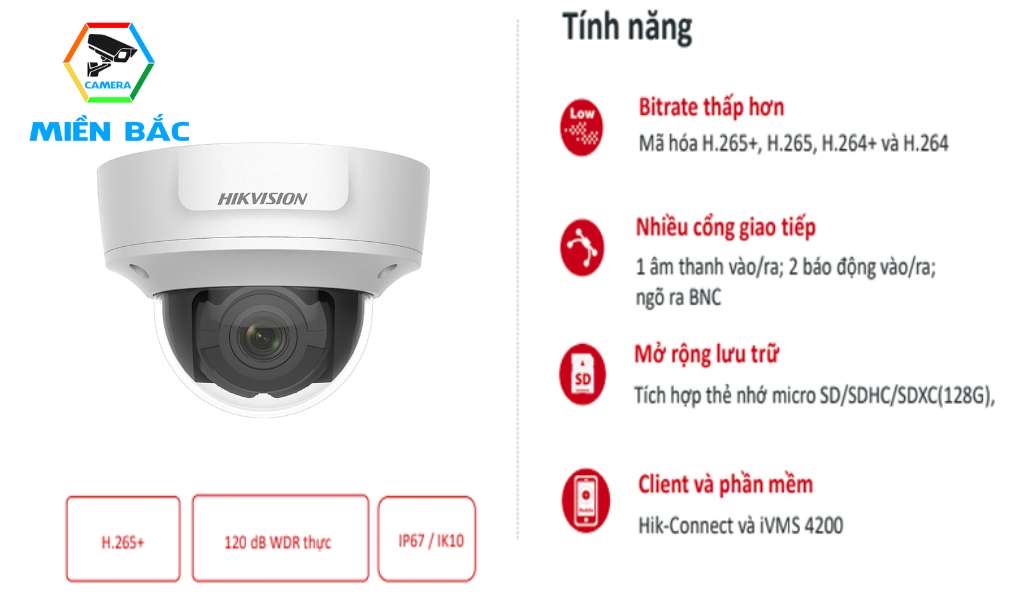 Tính năng camera Hikvision DS-2CD2721G0-IZ