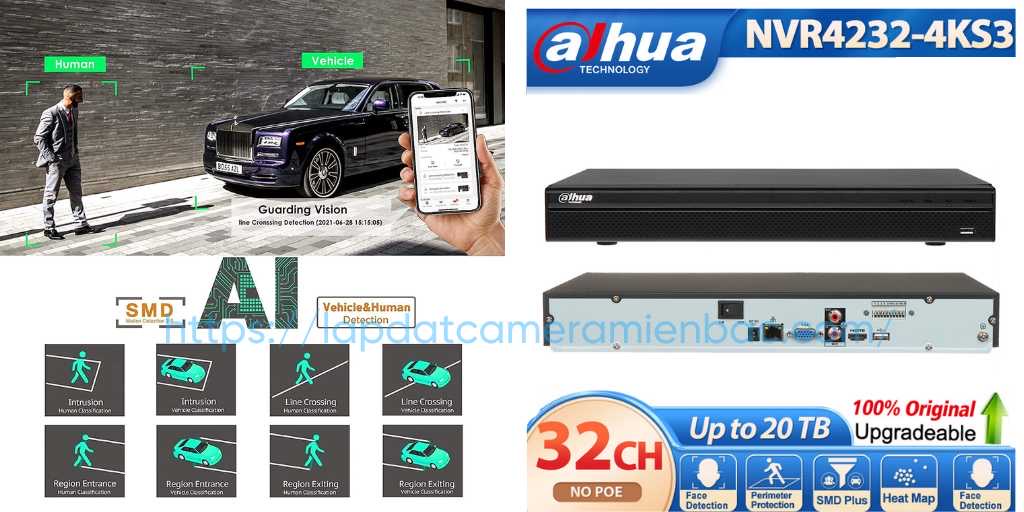 Tính năng đầu ghi Dahua DHI-NVR4232-4KS3