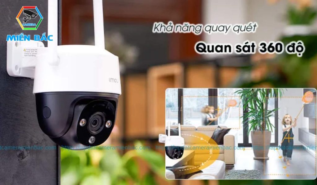 Camera Imou có khả năng quay quét toàn cảnh