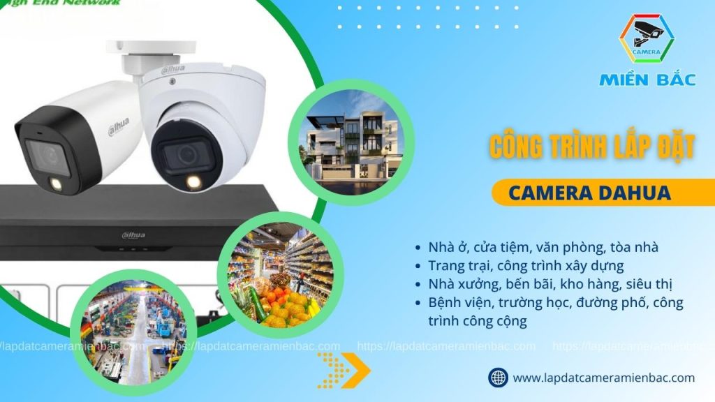 Công trình nào có thể lắp đặt Bộ camera có Mic thu âm Dahua