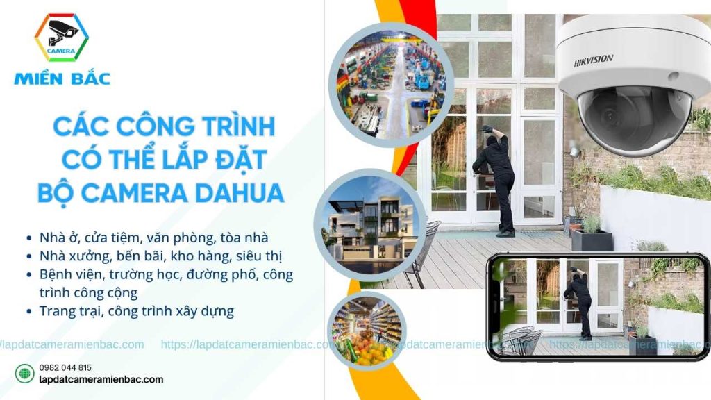 Các công trình nào phù hợp để lắp đặt bộ Camera IP POE Hikvision 8.0MP