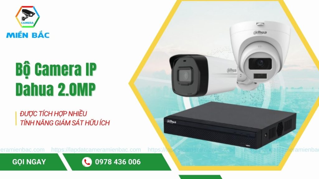 Bộ Camera IP Dahua 2.0MP được tích hợp nhiều tính năng hữu ích