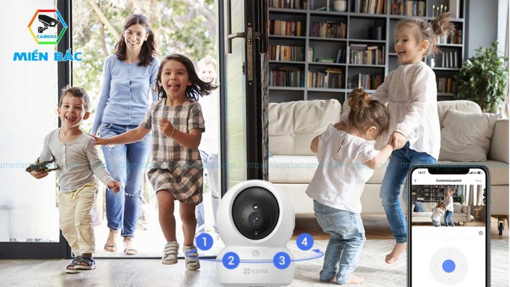 Camera Ezviz 360 độ trong nhà cung cấp nhiều tính năng giám sát thông minh