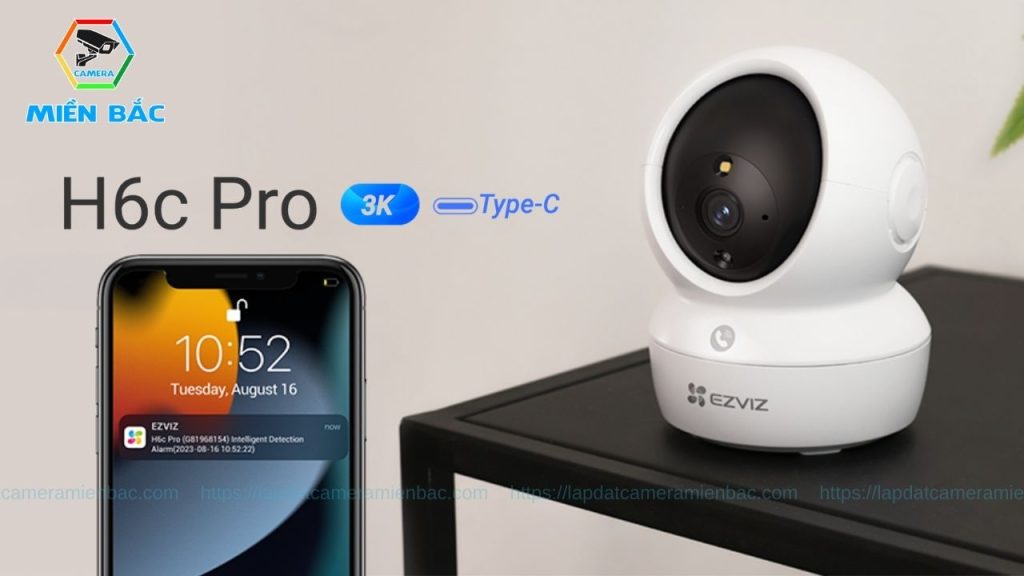 Camera H6C Pro có khả năng gửi cảnh báo thông minh