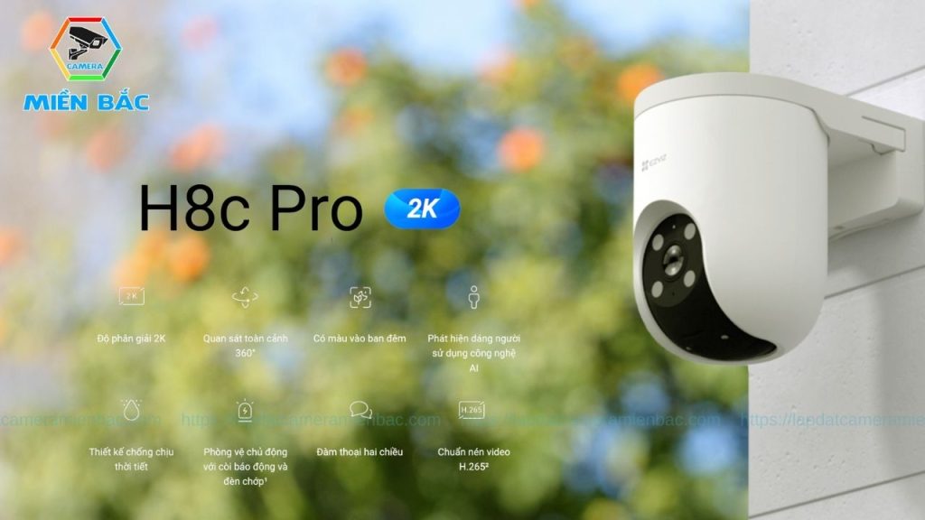 Camera H8C Pro 2K được tích hợp nhiều công nghệ hiện đại