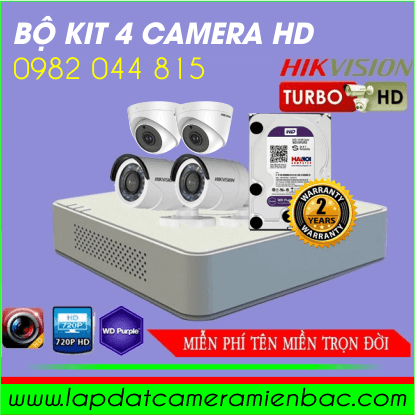Bộ Kit 4 Mắt Camera HikVision HD